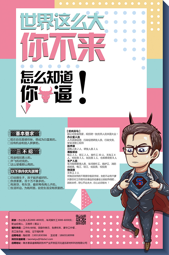 河北速樂涂料招聘 電話13031830386